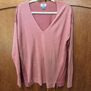 Womens Old Navy V-neck Long-sleeve Sweater